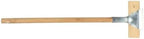 TrueCraftware- 27" Pizza Oven Brush with Scraper Long Wooden Handle Black Metal Wire Brush Pizza Stone Cleaner Commercial Grill BBQ Wood Fired Oven Tool - Image 4