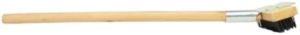TrueCraftware- 27" Pizza Oven Brush with Scraper Long Wooden Handle Black Metal Wire Brush Pizza Stone Cleaner Commercial Grill BBQ Wood Fired Oven Tool - Image 3