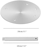 11Inch Heat Diffuser Plates for Gas Electric Stoves, Flygragon Stainless Steel Cooking Induction Adapter Plate for Glass Cooktop, Detachable Handle Induction Cooktop Converter Plate - Image 2
