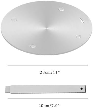 11Inch Heat Diffuser Plates for Gas Electric Stoves, Flygragon Stainless Steel Cooking Induction Adapter Plate for Glass Cooktop, Detachable Handle Induction Cooktop Converter Plate - Image 2