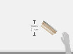 Winco Brass Wire Oven Bristle Brush with Metal Scraper,Brown,Medium - Image 2