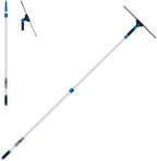 Unger Professional Connect and Clean 18” Grip Swivel Window, Glass Squeegee, and 8’ Pole, 180-Degree Pivoting Handle with Lock, Cleaning Supplies for Streak-Free Results by Unger