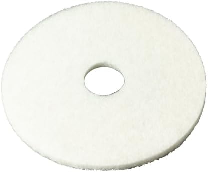White Super Polish Pad 4100, 17" Floor Pad, Machine Use (Case of 5) by Unknown