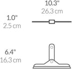 simplehuman Foldaway Shower Squeegee, Glass Squeegee for Bathroom Mirrors & Shower Doors, Weighted Handle for Streak-Free Clean, Suction Cup Hanger, Die-Cast Zinc & Anodized Aluminum - Image 5