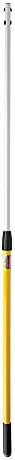 Rubbermaid Commercial Products HYGEN Quick-Connect Adjustable Extension Handle/Pole, Lightweight Cleaning Tool for Floors/Walls/Ceilings/Windows for Janitorial/Residential/Commercial/Business, Yellow - Image 2