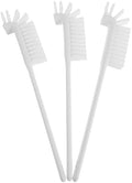 5pcs Microwave Oven Cleaning Brush with Angled Head, Plastic, White by DOITOOL