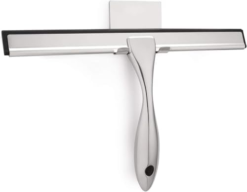 Hiware All-Purpose Shower Squeegee for Shower Doors, Bathroom, Window and Car Glass - Stainless Steel, 14 Inches by HIWARE