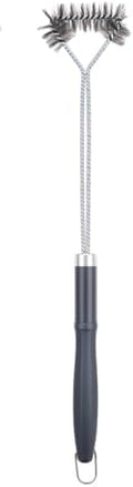 SUNRISE Fryer Brush with Long Handle (Stainless Steel with Plastic Handle, Single Brush) by Unknown