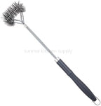 SUNRISE Fryer Brush with Long Handle (Stainless Steel with Plastic Handle, Double Brush) - Image 3