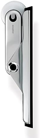 simplehuman Foldaway Shower Squeegee, Glass Squeegee for Bathroom Mirrors & Shower Doors, Weighted Handle for Streak-Free Clean, Suction Cup Hanger, Die-Cast Zinc & Anodized Aluminum - Image 3