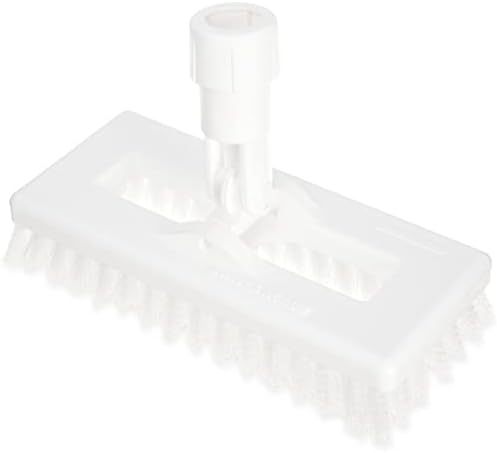 SPARTA 3638831EC05 Polyester Rectangle Scrub Brush, Floor Brush, Cleaning Brush With Swivel Head For Cleaning, 8 Inches, White by SPARTA