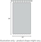 Kitchen Curtains 36 Inch Length 2 Panels Cafe Bathroom Short Window - Image 6