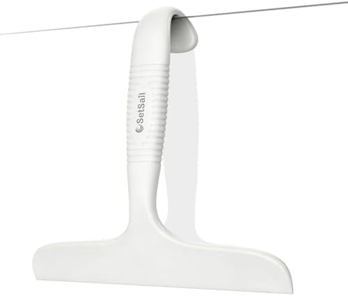 SetSail Shower Squeegee for Glass Doors,One-piece All Silicone Squeegee by SetSail