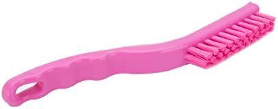 SPARTA Detail Brush Grout Brush, Crevice Brush with Hanging Hole for Bathroom, Kitchens, Countertop, Plastic, 9 Inches, Pink - Image 5