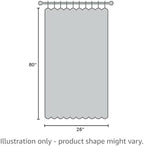 NICETOWN Stone Blue French Front Door Curtain Adhesive Thermal Insulated Curtain - Image 7