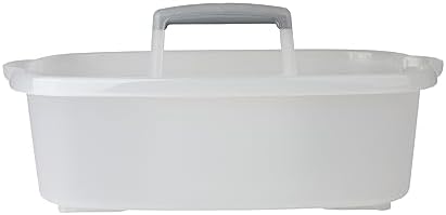 Casabella Plastic Multipurpose Cleaning Storage Caddy with Handle, 1.5-Gallon, Clear by Casabella