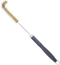 SUNRISE Fryer Brush with Long Handle (Brass with Plastic Handle, L Brush) by Unknown