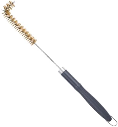 SUNRISE Fryer Brush with Long Handle (Brass with Plastic Handle, L, Double Brush, and Rubber Handle Cleaning Rod) - Image 6