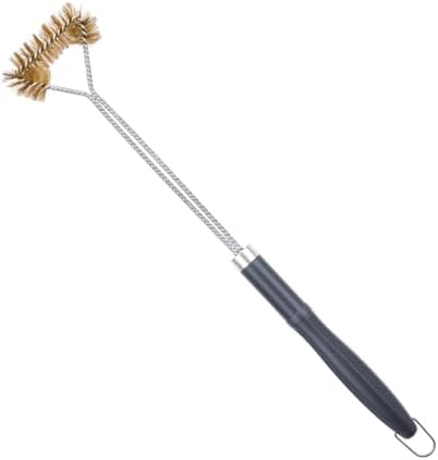 SUNRISE Fryer Brush with Long Handle (Brass with Plastic Handle, Single Brush) by Unknown