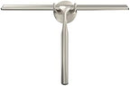 Better Living Deluxe XL Shower Squeegee, 12” Blade, Brushed Nickel by BetterLiving