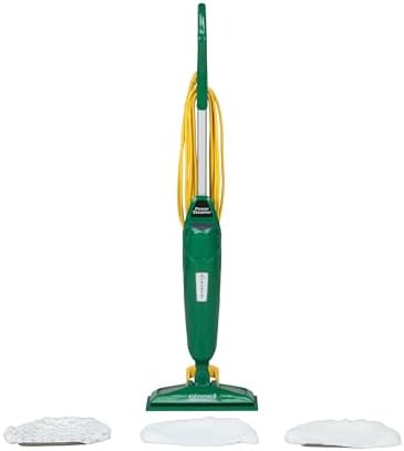 Bissell Commercial-BGST1566 Steam Mop Power Steamer, 12.5" wide, comes with Two soft pads for every day and one scrubby pad for heavy messes,Green - Image 2