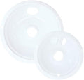 Range Kleen 2-Pack Universal Fit Heavy Duty White Porcelain Drip Bowls for Electric Range with Plug-In Elements by RangeKleen-ToH