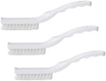 SPARTA Detail Brush Grout Brush, Crevice Brush with Hanging Hole for Bathroom, Kitchens, Countertop, Plastic, 9 Inches, White (Pack of 3) by SPARTA