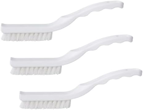 SPARTA Detail Brush Grout Brush, Crevice Brush with Hanging Hole for Bathroom, Kitchens, Countertop, Plastic, 9 Inches, White (Pack of 3) by SPARTA