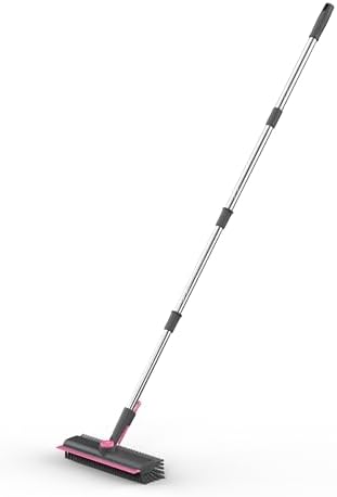 AIR U+ Floor Scrub Brush with Long Handle, 3-in-1 Rotating Head & Squeegee - Image 7