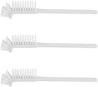 CLISPEED 5pcs Ergonomic Handle Microwave Oven Cleaning Brush Set with Angled Head High-Temperature Resistant Plastic Mini Scrub Brushes for Kitchen Appliance Cleaning by Clispeed