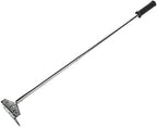 Heavy Duty Charcoal Grill Rake Ash Tool Accessories With Rubber Handle, Kettle Grill Pizza Oven Ash Rake - 32 Inch by Dracarys
