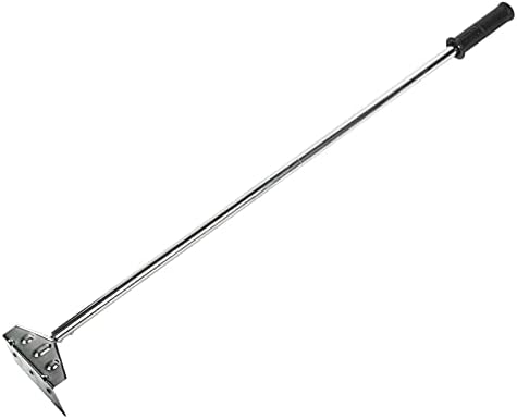 Heavy Duty Charcoal Grill Rake Ash Tool Accessories With Rubber Handle, Kettle Grill Pizza Oven Ash Rake - 32 Inch by Dracarys