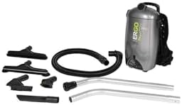 Atrix Ergo Pro Backpack Vacuum Cleaner, 8-Quart HEPA Filtration, 1400W Motor, 106 CFM Suction, Lightweight & Quiet 72 dB, Includes Hose, Wand, Carpet/Hard Floor/Upholstery/Crevice Tools by Atrix