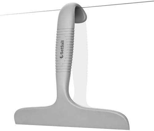 SetSail Shower Squeegee for Glass Doors,One-piece All Silicone Squeegee by SetSail