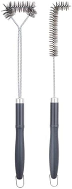 SUNRISE Fryer Brush with Long Handle (Stainless Steel with Plastic Handle, L and Single Brush) by Unknown