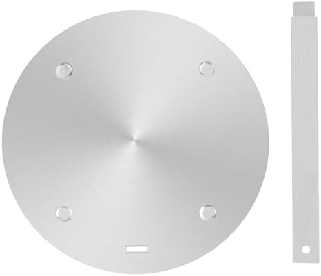 9.45Inch Heat Diffuser Plates for Gas Electric Stoves, Flygragon Stainless Steel Cooking Induction Adapter Plate for Glass Cooktop, Detachable Handle Induction Cooktop Converter Plate by Unknown