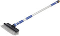 Camco Flow-Through Wash Brush with Push Button Telescoping Handle - Connect to Standard Water Hose to Clean Your Vehicle | Great for RV, Truck Boat and Car Washing - (41960) by Camco