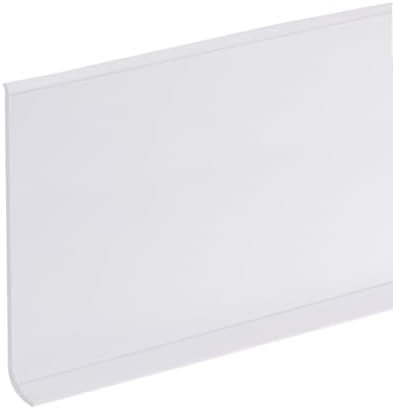 HARFINGTON 40ft x 5" Baseboard Trim Peel and Stick Wall Flexible Molding Trims, Self Adhesive PVC Cove Base Baseboards for Walls Corner, White by HARFINGTON