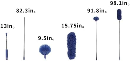 Cobweb Duster with ExtensionPole,Dusters for Cleaning with 2 DusterHeads - Image 2