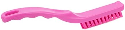 SPARTA Detail Brush Grout Brush, Crevice Brush with Hanging Hole for Bathroom, Kitchens, Countertop, Plastic, 9 Inches, Pink - Image 2