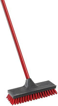 Libman Commercial 547 Floor Scrub, Steel Handle, 10.5" Wide, Red and Black (Pack of 6) by TheLibmanCompany