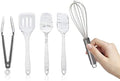 COOK WITH COLOR Silicone Cooking Utensils, Kitchen Utensil Set, Easy to Clean Silicone Kitchen Utensils, Cooking Utensils for Nonstick Cookware, Kitchen Gadgets Set, Mini, Marble White by CookwithColor