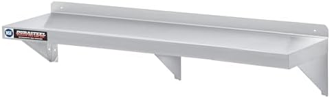DuraSteel Stainless Steel Wall Shelf - 60" Wide x 12" Deep Commercial Grade - NSF Certified - Industrial Appliance Equipment (Restaurant, Bar, Home, Kitchen, Laundry, Garage and Utility Room) by DuraSteel