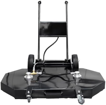 Canpump 36″ Pressure Washer Surface Cleaner w/ 2 Swivels, 4 Nozzles, Dual Handle, Steel Housing – Fits High-Flow Power Washers (Min. 7 GPM) – Hot/Cold Water – Driveways, Sidewalks, Patios, Decks - Image 4