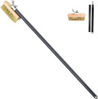 Pizza Oven Brush with Scraper Brass Bristles Pizza Brush for Pizza Oven 40.5”Pizza Stone Brush… by SHANGPEIXUAN