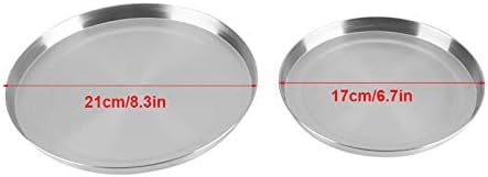 Stainless Steel Round Stove Covers Set of 4, Electric Cooktop Covers for Kitchen with 2 Pieces 8.3 Inches and 2 Pieces 6.7 Inches - Image 2
