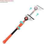 EHDIS Retractable Razor Blade Scraper Long Handle Heavy Duty Floor Scraper with Rotatable Head and 10pcs Replace Blades for Cleaning Glass, Tile, Floor, Wall,Door - Image 3