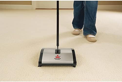 Bissell Natural Sweep Carpet and Floor Sweeper with Dual Brush Rotating System and 2 Corner Edge Brushes, 92N0A, 4.2 lb. - Image 3