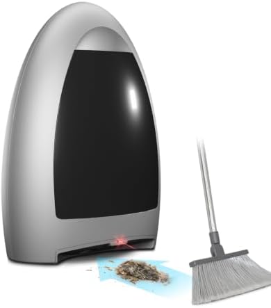 EyeVac Home Touchless Vacuum Automatic Dustpan - Great for Sweeping Pet Hair Food Dirt Kitchen - Ultra Fast & Powerful, No More Bending Down, Bagless, Corded, Automatic Sensors, 1000 Watt (Silver) by EYE-VAC