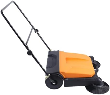 Walk Behind and Push Floor Sweeper Industrial Commercial Manual Carpet Swee - Image 3